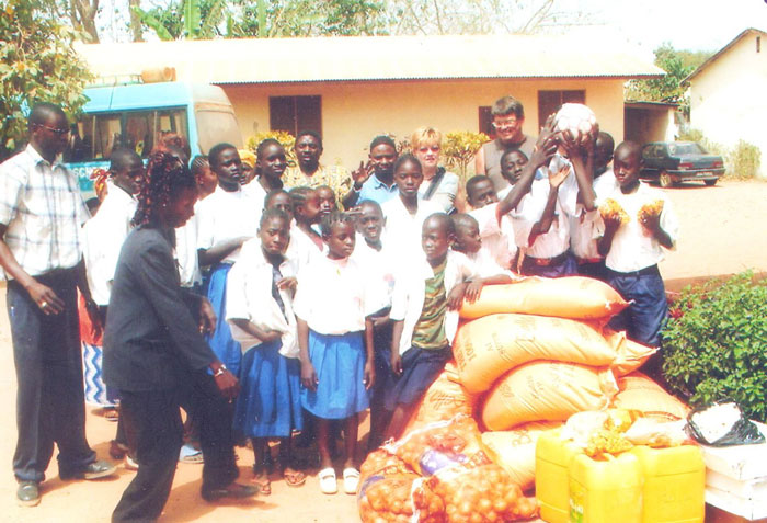 School for the Deaf Receive Food Aid